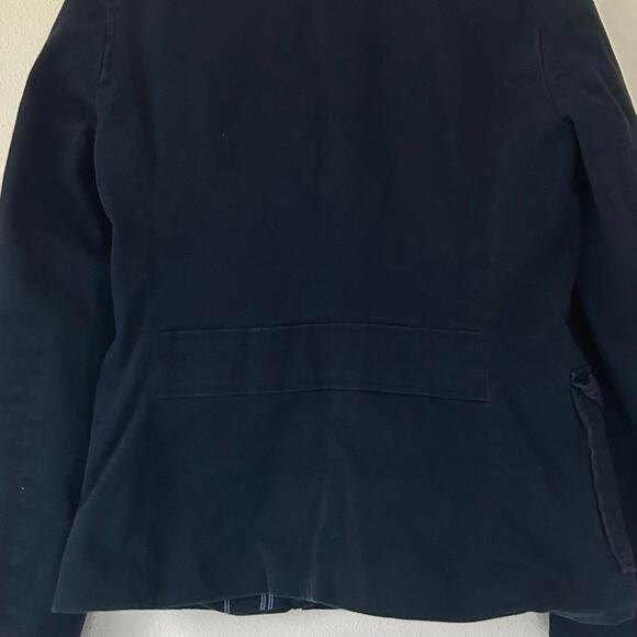Vintage Tommy Hilfiger double breasted canvas peacoat Y2K navy preppy academia S - Picture 8 of 11